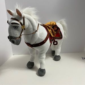 DISNEY Rapunzel Tangled Maximus Horse white horse plush stuffed animal doll